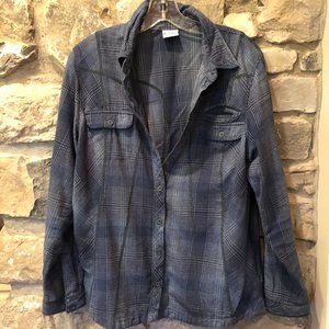 Columbia - Button Down - Cotton - Blue - Plaid - Sz XL
